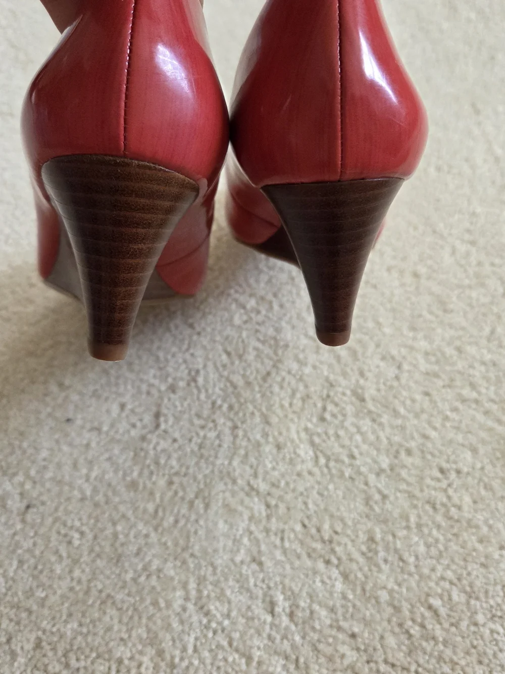 Calvin Klein Red Patent Round-Toe 2